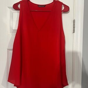 SHEIN Red Sleeveless Tank Top